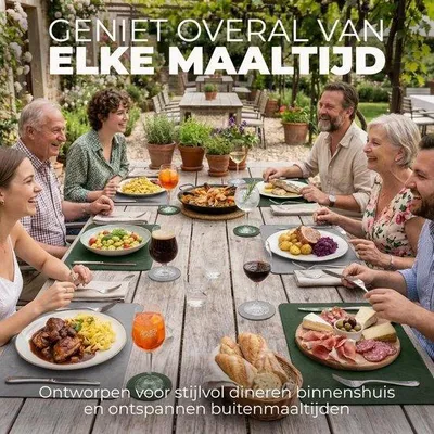 Produktbild von Set mit 6 doppelseitigen Untersetzern mit integrierten Tischsets, aus Kunstleder