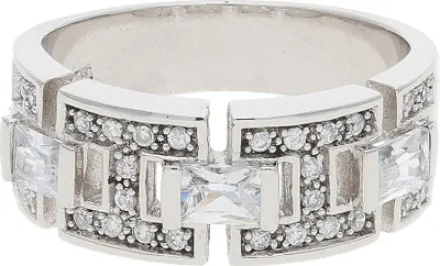 Produktbild von JuwelmaLux Ring 925 Sterling Silber mit synth. Zirkonia JL10-07-2815 56