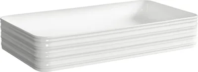 Produktbild von Kerra | Waschbecken - Aufsatzwaschbecken Kr-053 - 67,5X37,5 Cm - Weiß Glänzend - Elegantes Design - Hochwertige Keramik