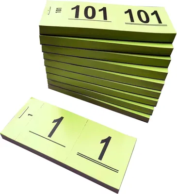 Imagen del producto de Números para armarios, del 1 al 1000, color amarillo, 1000 unidades, para eventos