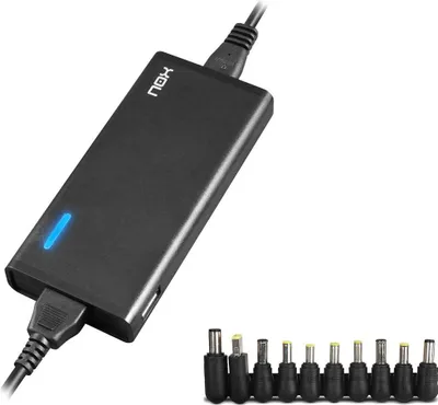 Zdjęcie produktu dla NOX NXPWR65NB, Laptop, Wewnętrzna, 100 - 240 V, 50 / 60 Hz, 65 W, 15, 16, 18.5, 19, 19.5, 20 V