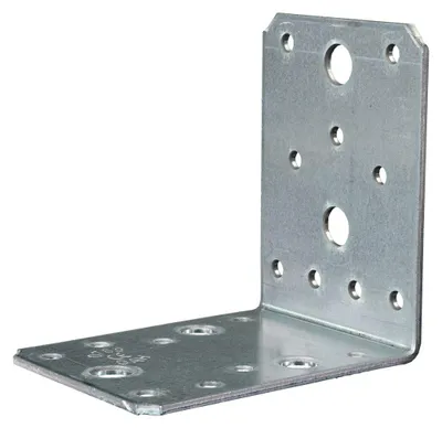 Produktbild von GAH Winkelverbinder, Lochplattenwinkel, sendzimirverzinkt, 90 x 90 x 65 mm, Stärke: 2,5 mm