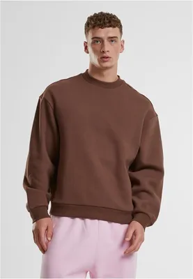 Imagen del producto de Sudadera para hombre Urban Classics Fluffy Crewneck, color chocolate, talla XL