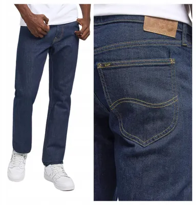 Produktbild von Lee | Herrenhose Daren Zip Fly dunkelblau Baumwolle Regular Fit Stretch Business Chino W33 L30