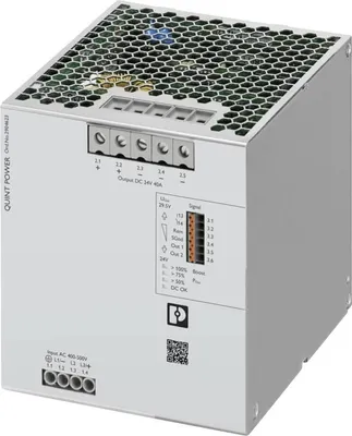 Zdjęcie produktu dla Phoenix Contact Stromversorgung E:3-p, A:24V DC/40A QUINT4PS/3AC/24DC/40 (2904623)