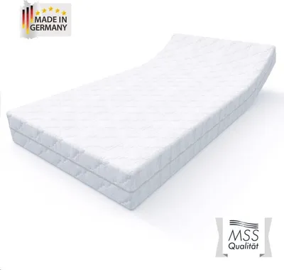 Produktbild von MSS e.K. Deluxe Taschenfederkernmatratze 160 x 200 x 20 cm | Härtegrad H4 | 7-Zonen Federkernmatratze mit Microfaser-Bezug