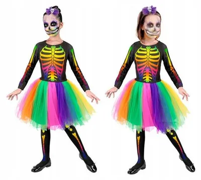 Produktbild von Widmann Kinderkostüm Skelett Ballerina Tänzerin Halloween 140