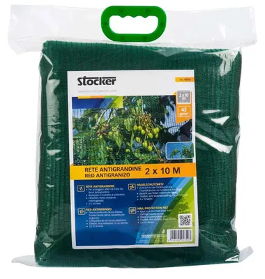 Produktbild von Stocker 4754 Hagelschutznetz 4x10 M Grün Grün One Size