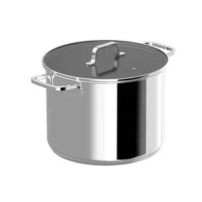 Produktbild von BergHOFF 1315081, 10 l, Edelstahl, Keramik, Elektro, Gas, Halogen, Induktion, Edelstahl, Edelstahl, Edelstahl