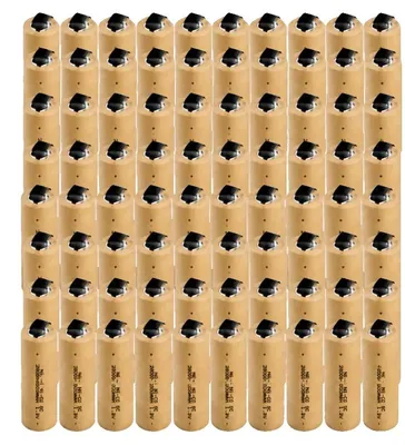 Productafbeelding van Oplaadbare batterij, 2800 mAh capaciteit, Ni-Cd technologie, 1,2V, SC, 80 stuks