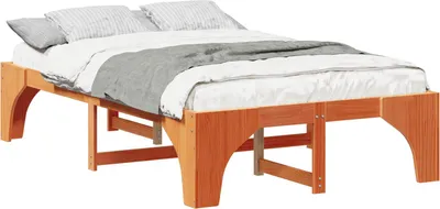 Obrázek produktu pro Rám postele Hnědá 120 x 190 cm Masivní borové dřevo