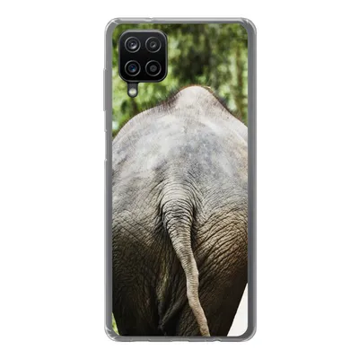 Produktbild von MuchoWow® Handyhülle Schutzhülle Hülle für Samsung Galaxy A12 Elefant - Tiere - Grau - Natur Silikon Softcase Handy Hülle - Bild