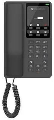 Zdjęcie produktu dla Grandstream GHP621, telefon IP, czarny, słuchawka przewodowa, 2 linie, LCD, Gigabit Ethernet