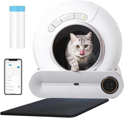 Produktbild von Famanu Automatische Katzenklos mit Selbstreinigung und App-Steuerung - Großkatzen