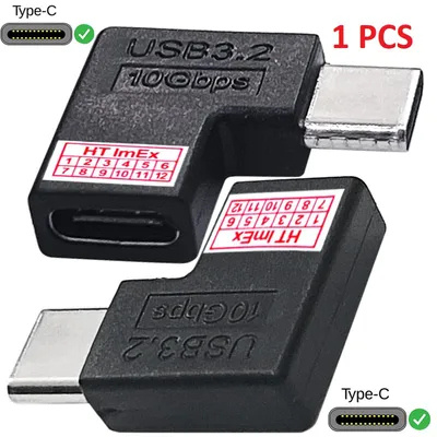 Produktbild von USB Typ C 3.1 Winkeladapter 90 Grad links rechts USB C Winkel Adapter