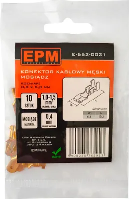 Produktbild von Einschiebespitze 1-1,5 Mm 0,8-6,35 10 Stk - E-652-0021