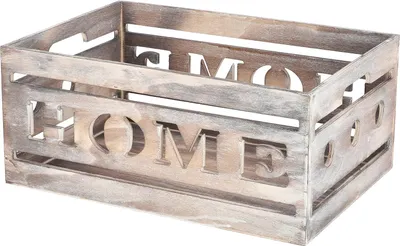 Zdjęcie produktu dla KOTARBAU® Skrzynka Pojemnik Pudełko Drewniane Ozdobne HOME Retro