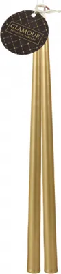 Zdjęcie produktu dla Świeca IKEBANA kwiatowa metaliczna 30cm 2szt