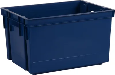 Produktbild von EDA Lagerkiste 20L - blau - Kunststoff - 39x29x23cm - stapelbar