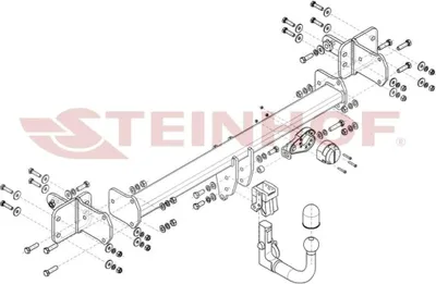 Produktbild von STEINHOF M-176 Anhängerkupplung 2100kg Max passend für MERCEDES-BENZ E-Klasse T-modell (S213)
