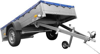 Zdjęcie produktu dla Przyczepka lekka 230x125 UNITRAILER GARDEN 230 KIPP z pokrowcem niebieskim