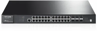 Produktbild von TP-Link JetStream, Managed, L3, Gigabit Ethernet (10/100/1000), Vollduplex, Rack-Einbau, 1U