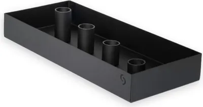 Produktbild von Storefactory Kerzenhalter SUND 4er schwarz |30x13x4cm