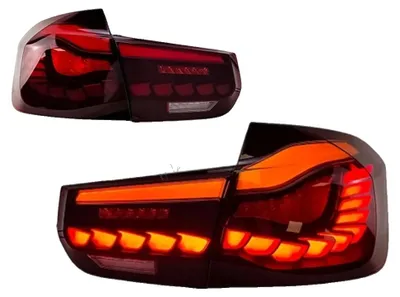 Obrázek produktu pro Zadní světla, kompatibilní s BMW řady 3, plně LED, snadná instalace, pár červených
