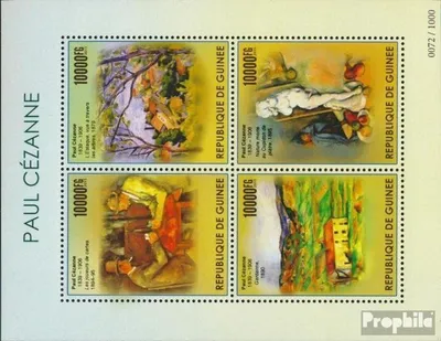 Produktbild von Briefmarken Guinea 2015 Mi 11303-11306 Kleinbogen (kompl. Ausgabe) postfrisch Paul Cézanne