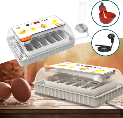 Obrázek produktu pro UISEBRT Plně automatický inkubátor pro kuřata, kachny a ptáky - inkubátor na 20 vajec s automatickým otáčením, regulací teploty a vlhkosti