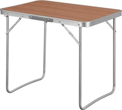 Zdjęcie produktu dla Stół turystyczny 70 x 50 x 60 cm z aluminiową ramą, stół piknikowy na plażę i na łono natury, imitacja drewna dębowego