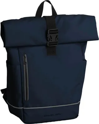 Produktbild von Daniel Ray Rucksack Bellevue mit gepolstertem Rücken - Moderner Rolltop-Rucksack mit Laptopfach in Navy