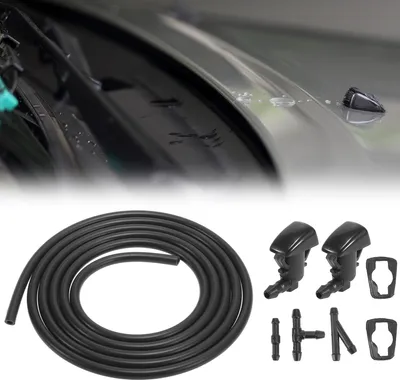 Image de Kits Buse de Lave-Glace pour Jeep Grand Cherokee 2011-2018 Durite de Tuyau d'Essuie-Glace Connecteur 68260443AA