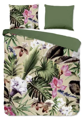 Produktbild von Good Morning Bettwäsche "Irze" - Grün - (240x220 cm) - 100 % Baumwolle