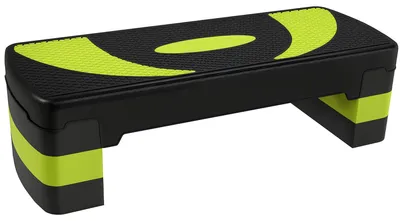 Produktbild von HOMCOM Stepper für Fitness und Aerobic, höhenverstellbar in 3 Stufen (10-15-20 cm), grün und schwarz