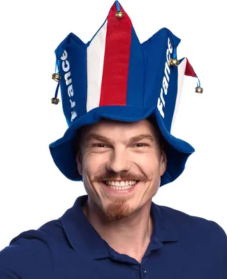 Immagine prodotto di Cappello da tifoso della Francia articolo blu-rosso-bianco - taglia unica