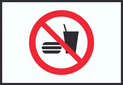 Produktbild von Essen und Trinken verboten 2 Symbol Schild A3 (297x420mm)