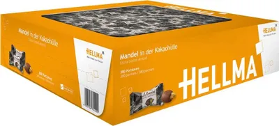 Produktbild von Hellma Mandel in der Kakaohülle, Schokolade, Gebäck Kugel, Kakaogebäck, für Gastro, Hotel, Büro, Kantine, 380 Stück á 2.40 g