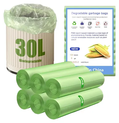 Immagine prodotto di Omgoods - 120 sacchetti per rifiuti biodegradabili, capacità 30 litri
