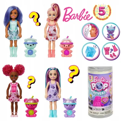 Produktbild von Barbie Chelsea Pop Reveal Überraschungspuppe Bubble Tea Color Reveal