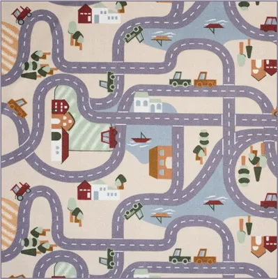 Obrázek produktu pro 80x80 cm Dětský kusový koberec Scanroad 39 čtverec