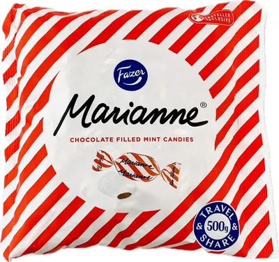 Produktbild von Fazer Marianne Pfefferminz-Bonbons 500g