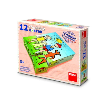Produktbild von DINO Bildwü rfel Hund und Katze, 12 Wü rfel