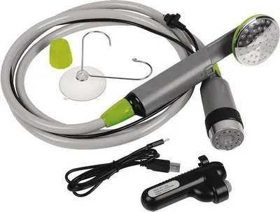 Obrázek produktu pro Kempinková sprcha Camp4 s elektrickým čerpadlem na kanystrovou baterii