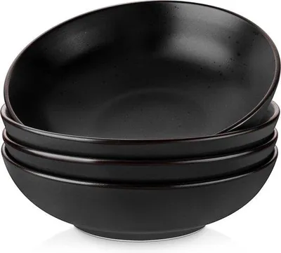 Image de Set de couverts à pâtes noir, 4 pièces
