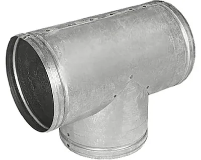 Obrázok produktu pre Dymový T-kus pozinkovaný Ø160 mm hrúbka steny 0,5 mm