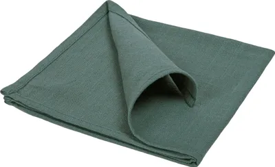 Produktbild von QUVIO Serviette - Servietten - Baumwollserviette - Stoffserviette - Serviettenstoff - Servietten dunkelgrün - Grüne Servietten - Serviette grün - Serviette dunkelgrün - Serviette 40x40cm - Baumwolle - 40x40cm - Dunkelgrün
