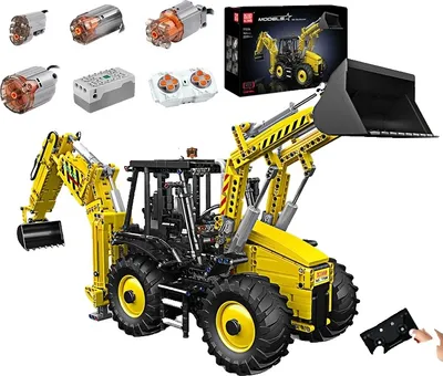 Produktbild von Motorisierter Bulldozer-Bausteinset, 2239 Teile, Fernbedienungsfunktion, Originalverpackung