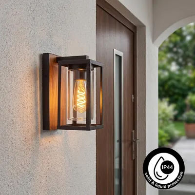 Produktbild von Vibo Außenleuchte aus Metall/Glas in Schwarz/Klar