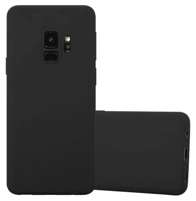 Produktbild von Cadorabo Hülle für Samsung Galaxy S9 Schutzhülle in Schwarz Handyhülle TPU Silikon Etui Case Cover